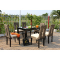 Natural Water Hyacinth Coffee and Dining Set Wicker Furniture